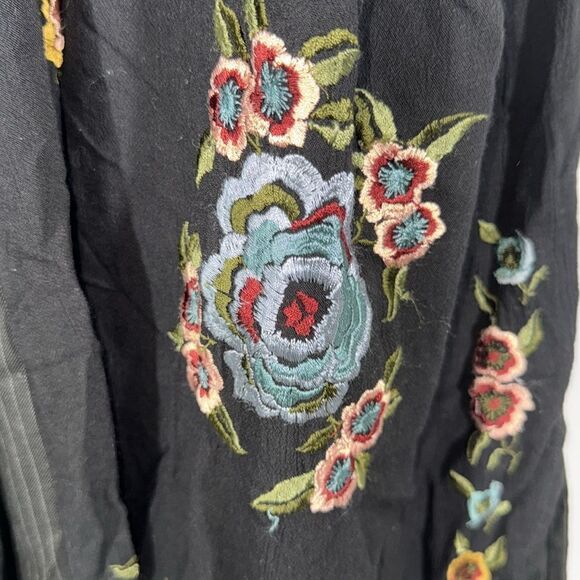 FREE PEOPLE FLORENCE EMBROIDERED PANTS SIZE 10 NWT - Picture 9 of 10